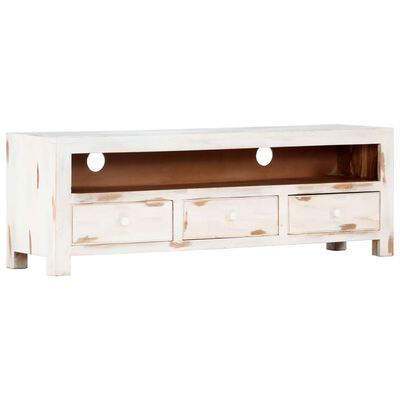 vidaXL Mueble de TV de madera maciza de acacia 120x30x40 cm