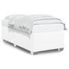 vidaXL Estructura de cama sin colch&oacute;n cuero sint&eacute;tico blanco 90x190 cm
