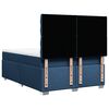 vidaXL Cama box spring con colchón tela azul 160x200 cm