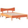 vidaXL Cama sin colch&oacute;n madera maciza de pino marr&oacute;n cera 120x200 cm