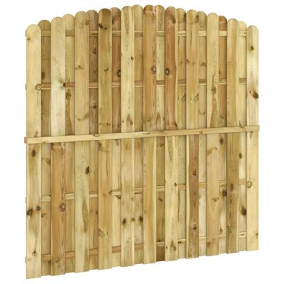 vidaXL Panel de valla madera de pino impregnada 180x(165-180) cm