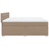 vidaXL Cama box spring con colch&oacute;n cuero sint&eacute;tico capuchino 180x200cm