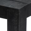 vidaXL Mesa de comedor de madera maciza de mango negra 180x90x76 cm