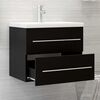 vidaXL Mueble de lavabo madera de ingenier&iacute;a negro 60x38,5x48 cm