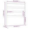 vidaXL Cabecero de cama madera maciza de pino negro 96x4x100 cm