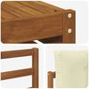 vidaXL Conjunto de sof&aacute;s de exterior con coj&iacute;n 7 pcs Natural y Crema