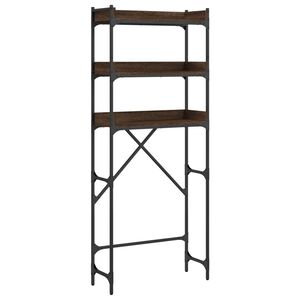 vidaXL Estanter&iacute;a lavadora madera ingenier&iacute;a roble marr&oacute;n 67x25x163 cm