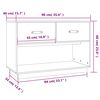 vidaXL Mueble para TV madera maciza de pino blanco 90x40x60 cm