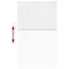 vidaXL Persiana para Ventana con cortinas Manual Blanco Aluminio
