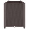 vidaXL Jardinera PP marr&oacute;n 160x40x53 cm