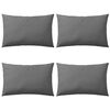 vidaXL Cojines para exteriores 60x40 cm gris 4 unidades