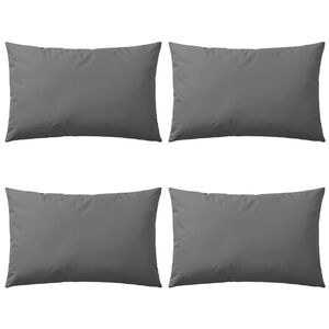 vidaXL Cojines para exteriores 60x40 cm gris 4 unidades