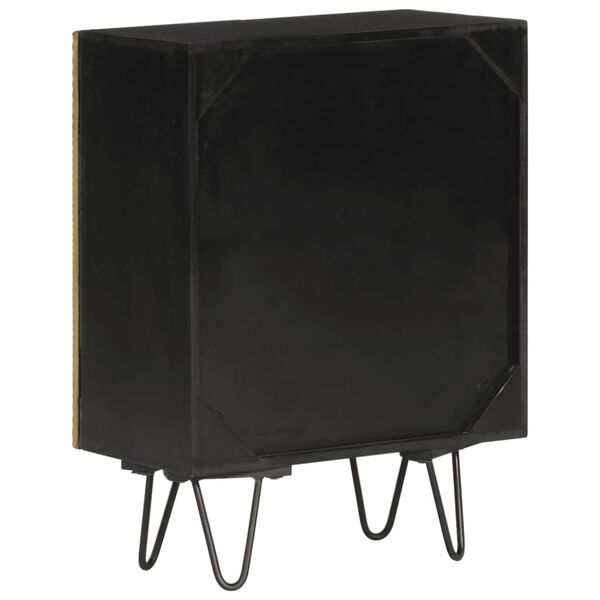 vidaXL Aparador de madera maciza de mango 55x30x75 cm