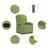 vidaXL Sill&oacute;n reclinable de masaje el&eacute;ctrico terciopelo verde claro