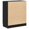 vidaXL Vitrina Roble Negro 60 x 30 x 70 cm Madera contrachapada