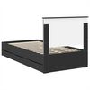vidaXL Estructura de cama Negro 100 x 200 cm Madera Ingenieril