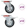 vidaXL Ruedas giratorias 24 unidades 75 mm