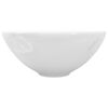 vidaXL Lavabo de cuarto de ba&ntilde;o redondo cer&aacute;mica blanco