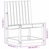 vidaXL Silla de jard&iacute;n madera maciza de pino marr&oacute;n cera 50,5x55x77 cm