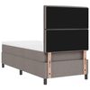 vidaXL Cama tipo Box Spring con colch&oacute;n Taup&eacute; 100 x 200 cm tela