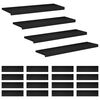 vidaXL Alfombras para escalones 20 uds. 90 x 25 x 2 cm Negro
