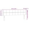 vidaXL Cabecero con LED de terciopelo rosa 203x16x78/88 cm