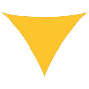 vidaXL Toldo de vela triangular HDPE amarillo 160 g/m&sup2; 2,5x2,5x3,5 m