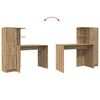 vidaXL Escritorio 2 pcs Roble artesanal