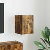 vidaXL Mueble de TV Montado en la Pared Roble ahumado 30 x 31 x 40 cm