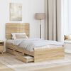 vidaXL Estructura de cama Roble Sonoma 75 x 190 cm Madera Ingenieril