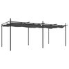 vidaXL P&eacute;rgola con cubierta retr&aacute;ctil gris antracita 589x292x230 cm