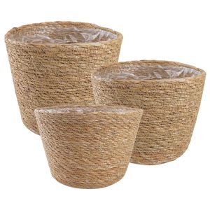 vidaXL 3 uds. Natural &Oslash;26 x 19 cm 100% Hierba marina