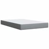 vidaXL Cama box spring con colch&oacute;n tela gris claro 120x200 cm