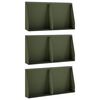 vidaXL Muro de Contenci&oacute;n 6 uds. 40 x 12 x 40 cm Acero Verde oliva