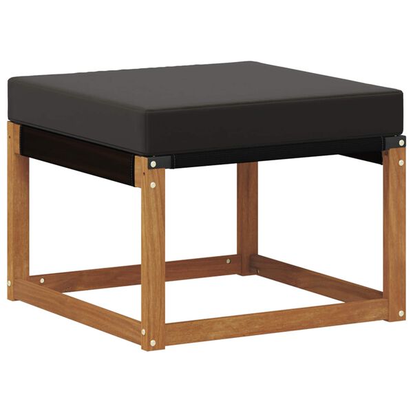 vidaXL Conjunto de sof&aacute;s de exterior con coj&iacute;n 6 pcs Natural y negro