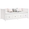 vidaXL Div&aacute;n sin colch&oacute;n blanco 75x190 cm madera maciza de pino