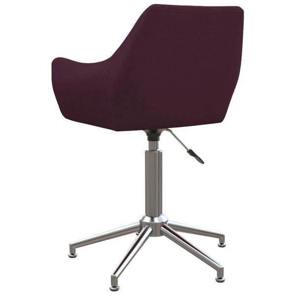 vidaXL Silla de oficina giratoria tela morada
