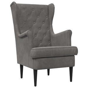 vidaXL Sill&oacute;n Gris oscuro Terciopelo