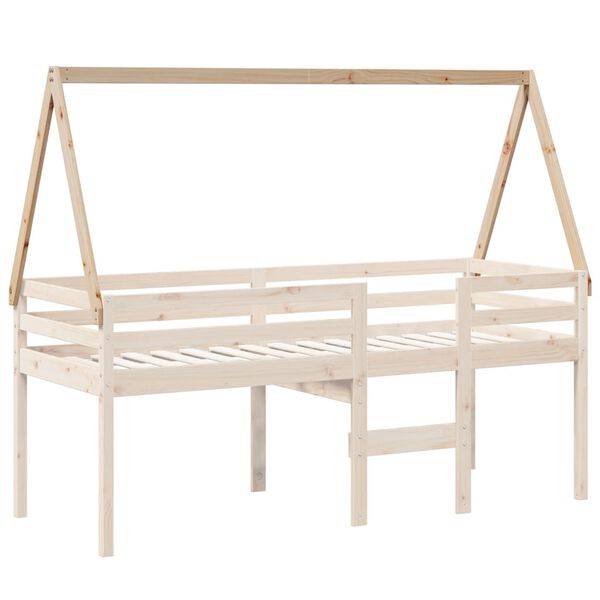 vidaXL Techo de cama infantil madera maciza pino 199x95,5x88 cm