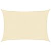 vidaXL Toldo de vela crema HDPE 160 g/m&sup2; 3x5 m