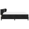 vidaXL Cama tipo Box Spring con colch&oacute;n Negro 200 x 200 cm Terciopelo
