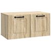 vidaXL Mueble para TV de pared Roble Sonoma 59,5 x 31 x 30 cm