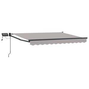 vidaXL Toldo manual retr&aacute;ctil con LEDs 3,5 x 2 m