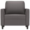 vidaXL Sill&oacute;n cuero sint&eacute;tico gris 60 cm