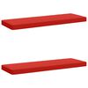 vidaXL Cojines para banco de 2 piezas VUGHT 2 uds. 100% Poli&eacute;ster Rojo