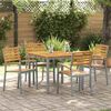 vidaXL Silla de Jard&iacute;n 4 pcs Marr&oacute;n 56 x 57 x 87 cm