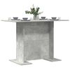 vidaXL Mesa de Comedor Gris hormigón 110 x 60 x 75 cm
