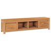 vidaXL Mueble de TV de madera de teca maciza 115x30x35 cm