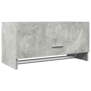 vidaXL Armario de madera contrachapada gris hormig&oacute;n 70x32,5x35 cm
