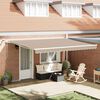 vidaXL Toldo Retr&aacute;ctil Beige 450 x 300 cm Poli&eacute;ster y metal